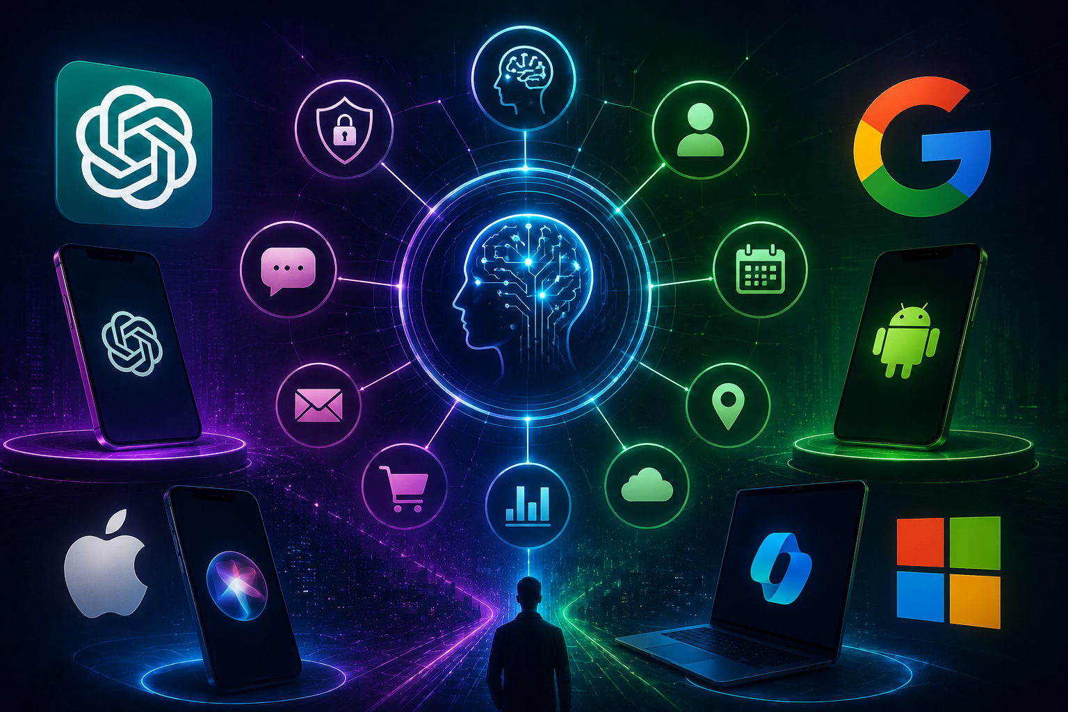 A guerra dos assistentes de IA pessoais já começou, e OpenAI, Google e Apple disputam sua rotina